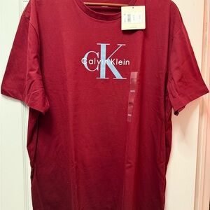 NWT Calvin Klein Men's XXL Red T-Shirt
